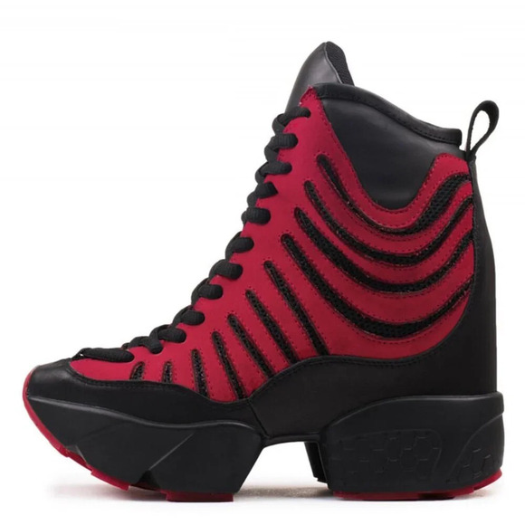 Jeffrey Campbell Women's Stark Hidden Wedge Platform Sneaker Sz: 8.0/8.5 - Picture 2 of 12